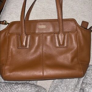 Coach Dark Brown Leather Tote